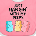 thumbnail image 4 of Inktastic Easter Just Hangin' with My Peeps Boys or Girls Baby Bib, 4 of 4
