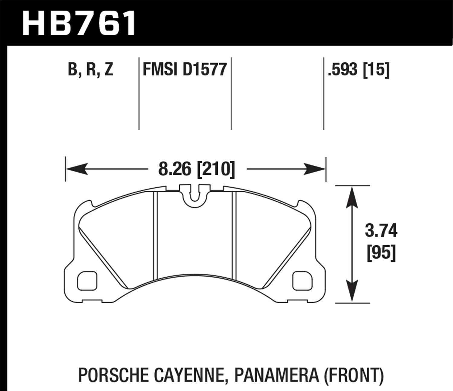 Hawk Performance HB761B.593 HPS 5.0 Disc Brake Pad Set