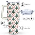 thumbnail image 3 of Diamond Christmas Tree 40 Oz Tumbler with Handle Lid and Straw Stainless Steel Double Walled Vacuum Insulated Cup Merry Christmas Gifts Tumbler for Women Men Friends Outdoor Indoor, 3 of 6