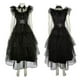 thumbnail image 3 of Disfraz de miércoles Addams para niña, Vestidos nuevos para adultos, niños y niñas, Vestidos de fiesta de malla, Disfraces de Carnaval y Halloween, 2023, 3 of 5