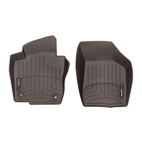WeatherTech Custom Fit FloorLiners compatible with 2020-2022 VW Passat - 1st Row (Driver & Passenger), Cocoa