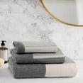thumbnail image 4 of Zahari Home Modern Line Towel Set - 3-Piece Bath Ensemble with Unique Design - Luxury Bath, Hand, and Wash Towels - Contemporary Decor for Beautiful Bathroom, 4 of 5
