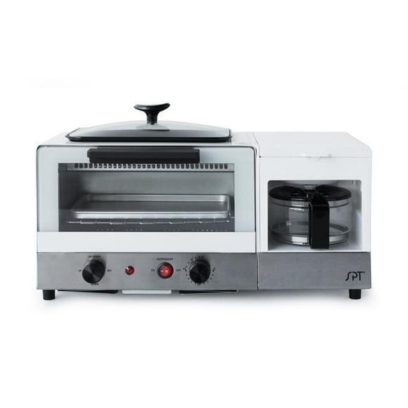 SPT 3-in-1 Breakfast Maker - Stainless Steel, White