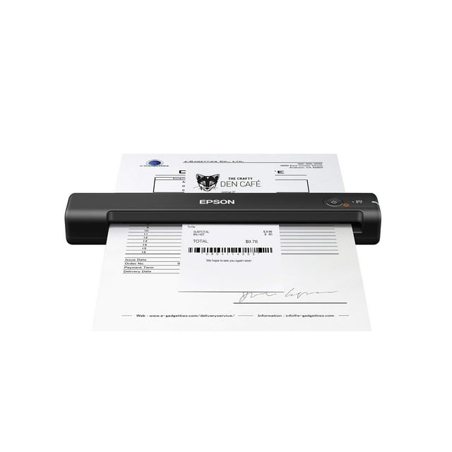 Escáner de recibos móvil Epson Workforce ES-55R con software