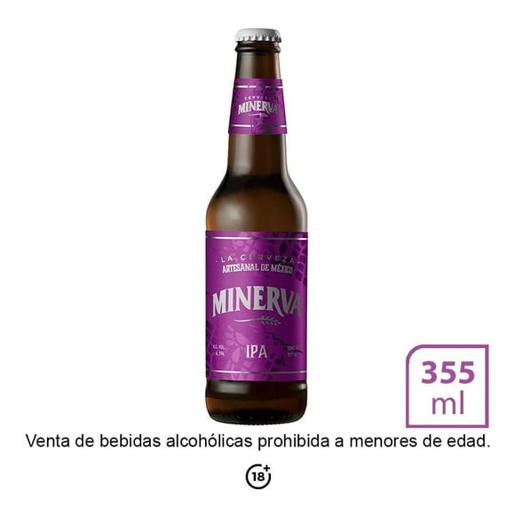 Cerveza clara Minerva IPA 355 ml
