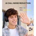 thumbnail image 5 of Restored Edifier W800BT SE Wireless Over-Ear Bluetooth 5.4 Headphones - AI Call Noise Cancellation - 45H Playtime - Fast Charging - Dual Device- Game Mode - Foldable - Black (Refurbished), 5 of 8