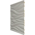 thumbnail image 4 of Ekena Millwork 19 5/8"W x 19 5/8"H Ripple EnduraWall Decorative 3D Wall Panel, Bright Coat Gold (12-Pack for 32.04 Sq. Ft.), 4 of 6
