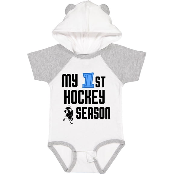 Inktastic My 1st Hockey Season Boys Baby Bodysuit