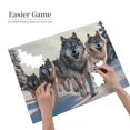 thumbnail image 2 of 1000-Piece Wooden Jigsaw Puzzle for Adults - Wolves Winter Snow Pack Forest , Fun & Challenging Brain Teaser, Stylish Home Decor & Unique Gift, 2 of 7