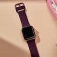thumbnail image 2 of Paquete de 3 correas compatibles con Apple Watch de 45 mm, 44 mm y 42 mm, pulseras deportivas de silicona suave, correa de repuesto con cierre clásico para Iwatch Series Se 7 6, 2 of 5