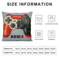 thumbnail image 5 of JEUXUS Gamer Throw Pillow Covers,Gaming Cushion Case for Home Living Room Decor, Modern Game Console Controller Red White Black Decorative Throw Cushion Case,, 5 of 5