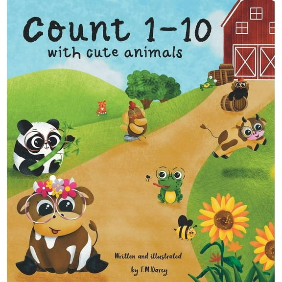 Count 1-10 with cute animals, (Hardcover)