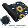 thumbnail image 6 of Long Mouse Pads for Desk,DarkBlue Sunflower Bee Pattern Desk Mats on Top Of Desks, Desk Mouse Pad Extra Large with 3mm Non-Slip Base and Stitched Edge for Gaming,Office,Work,Home 31.5"x11.8", 6 of 6