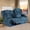 Blue, variant on ROOMARK Massage Loveseat Power Recliner Sofa with Cup Holders & Storage Pockets, Wall Hugger Reclining Loveseat for Living Room, RV, Home Theater, Brown (Leathaire, Loveseat)