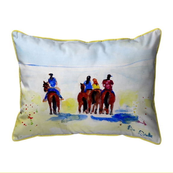 Betsy Drake SN892 11 x 14 in. Beach Riders Small Indoor & Outdoor Pillow