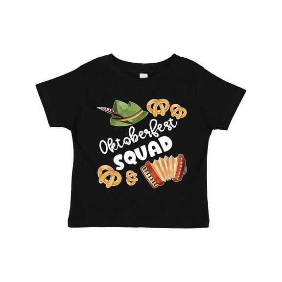 Inktastic Oktoberfest Squad Hat, Accordion, Pretzels Boys or Girls Toddler T-Shirt