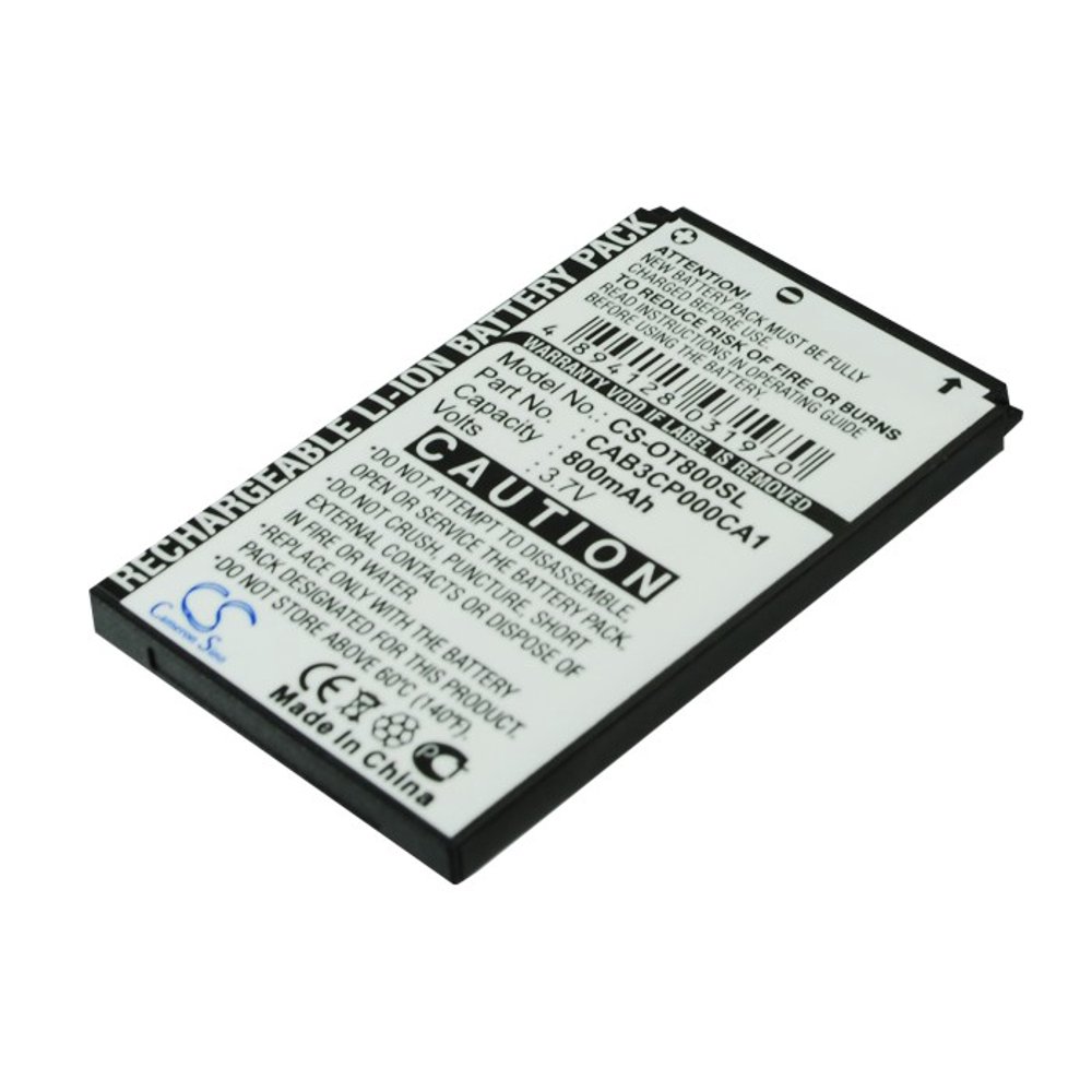 Replacement Battery For Alcatel 3.7v 800mAh/2.96Wh Mobile, SmartPhone