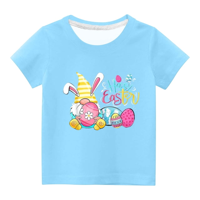 Lolmot Mode Mignon pour Tout-Petits Garçons Filles Col Rond Imprimé Manches Courtes