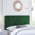 thumbnail image 2 of Tufted Headboard, King Size, Velvet, Green, Modern Contemporary Urban Design, Bedroom Master Guest Suite, 2 of 10