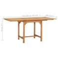 thumbnail image 6 of vidaXL 5 Piece Patio Dining Set Solid Teak Wood, 6 of 13