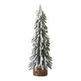 thumbnail image 5 of Christmas Trees Ornaments - 15.75In Snow Tabletop Christmas Trees, Snow Flocked Mini Tabletop Pine Trees with Wooden Base for Home Party Table Decor, 5 of 7