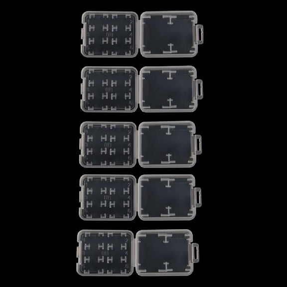 SD Card Holder, Plastic SD MMC SDHC PRO Duo Memory Card Case Holder Case