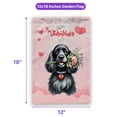 thumbnail image 5 of Happy Valentine's Day Cocker Spaniel holding flowers Garden Flag 12x18in Double Sided Cockers Dog Lover Gifts Outdoor Decor - 3005, 5 of 5