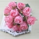 thumbnail image 2 of Billuyoard 12 piezas de rosas artificiales de flores falsas para interior y exterior, adorno de fotografía. Decoración Rosa, 2 of 6