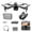 Black_Free Size, variant on Gnmfd GPS Drone with 4K Camera for Adults, RC Quadcopter with Auto Return, Follow Me, Brushless Motor, Altitude Hold, Headless Mode, Route Fly, Aerial Photography for Holidays