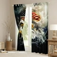 thumbnail image 3 of Castle Fairy Animal Eagle Black Out Curtains for Adults Female Men,Vintage American Flag Curtains Pack of 2 (42x63 Each),Mountain Sea Bedroom Curtains,Microfiber Bedroom Decor, 3 of 6
