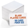 thumbnail image 5 of LotFancy 180 Pcs Blank Playing Cards, White Blank Index Flash Cards, 2.5 x 3.5 in, 5 of 10