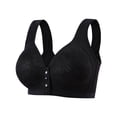 thumbnail image 2 of Fatuov Wireless Bralette for Women Front Closure Breathable Fabric Push Up Bra Full Coverage All-Day Wear Bra 42A, 2 of 5