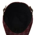 thumbnail image 4 of WITHMOONS Classic Plaid Checks Newsboy Hat Flat Cap LD3758 (Red), 4 of 4