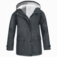 thumbnail image 5 of zuwimk lightweight Jacket for Girls Kids Toddler Girls' Print Water-resistant Jacket(4-5 Years,Dark Gray), 5 of 7
