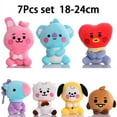 thumbnail image 5 of BT21 Mini BTS figura colgante de muñeca de juguete de peluche, accesorios de dibujos animados de Anime Kawaii, regalos de cumpleaños para niños, 12cm, 22cm, nuevo, 5 of 5