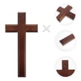thumbnail image 4 of 1Set Decorative Wooden Cross Solid Wood Cross Craft Christian Cross Pendant, 4 of 7