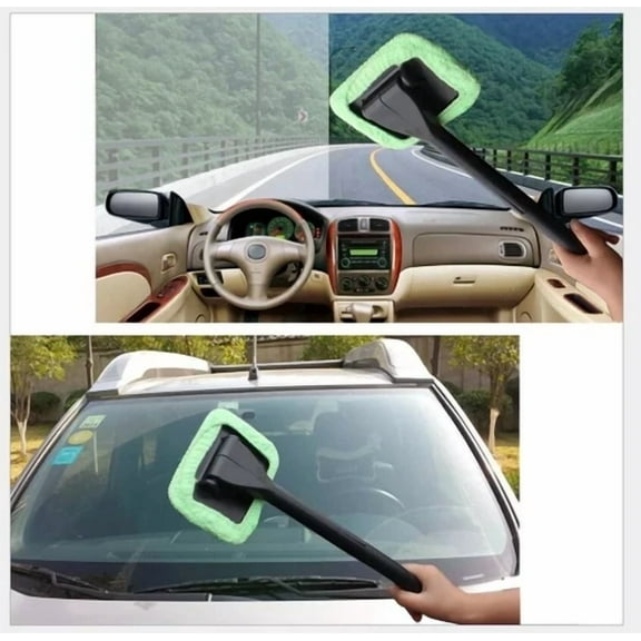 Microfiber Windshield Clean Car Auto Wiper Cleaner Glass Window Tool Brush Kit