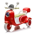 thumbnail image 6 of Xuanlur Upgrade 12V 2 Seater Dual Motor Kids Motorcycle, Girls Ride on Toys with Storage Compartments, Slow Start, USB, Bluetooth, Motorcycle for Kids Aged 3+(Red), 6 of 6