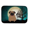 thumbnail image 3 of Halloween Scary Pug Black Dish Drying Mat, 3 of 3