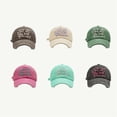 thumbnail image 2 of Gorra de béisbol con bordado de letras para mujer y adolescente, gorro con bordado de letras, Snapback, informal, para compras al aire libre, Primavera, 2023, 2 of 4