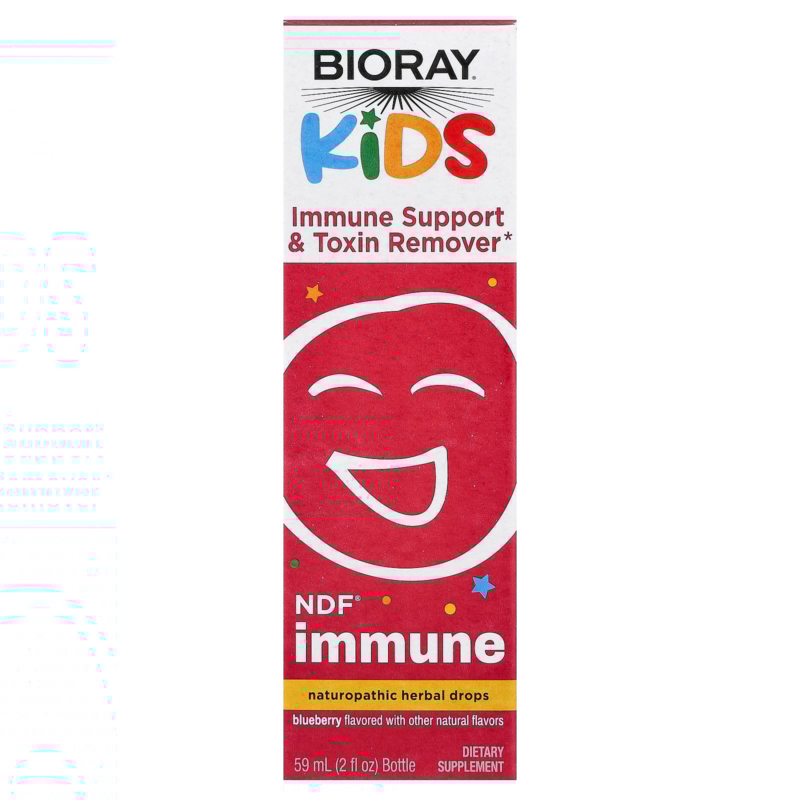Bioray Kids, Immune Support & Toxin Remover, Blueberry, 2 fl oz (59 ml)