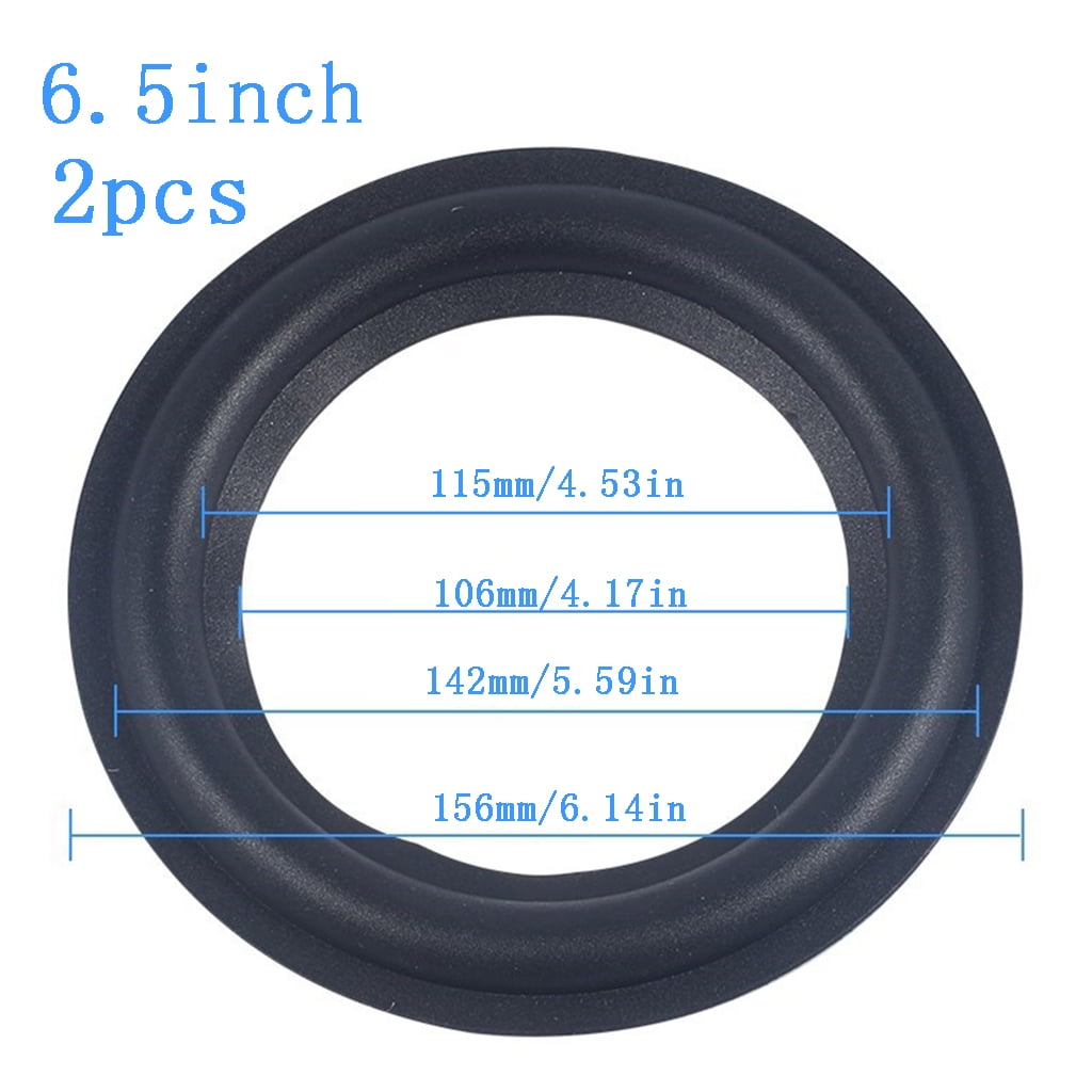 2X 4" inch Speaker Rubber Edge Surround Ring Diaphragm Loudspeaker Repair parts 
