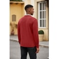 thumbnail image 4 of COOFANDY Men's Classic Fit Casual Long Sleeve Plaid Collar Polo Shirt, 4 of 5