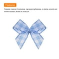 thumbnail image 4 of Uxcell 50Pcs Mini Gingham Ribbon Bow 1" Checkered Fabric Satin Ribbon Bows for Craft Bow Sewing Blue and White, 4 of 4