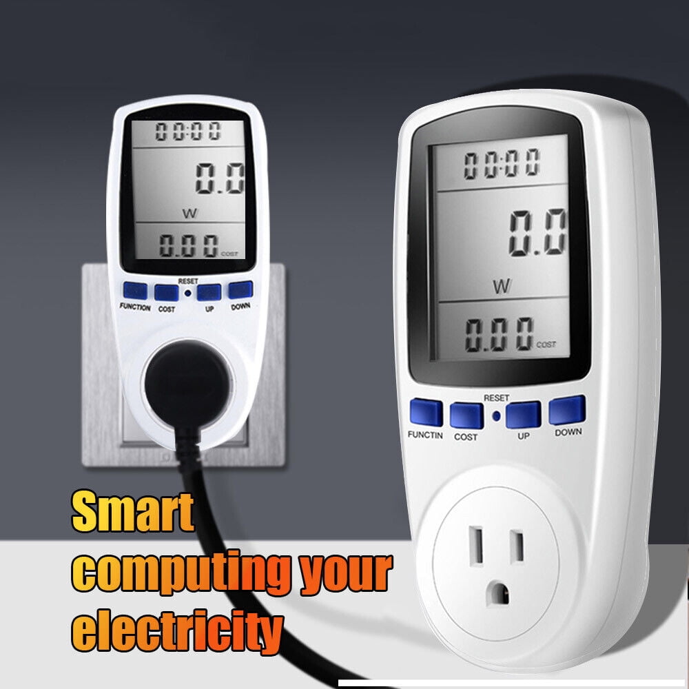 Electricity Usage Energy Monitor Plug Power Watt Voltage Meter Analyzer