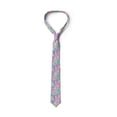thumbnail image 3 of Floral Necktie, Colorful Vintage Curls, Dress Tie, 3.7", Multicolor, by Ambesonne, 3 of 3