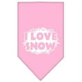thumbnail image 3 of Christmas Pet and Dog Bandana Screen Printed, "I Love Snow", 3 of 7