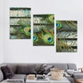 thumbnail image 4 of Nawypu  - Colorful Peacock Feathers Artwork - Rustic Canvas Wall Art Home Art, 4 of 4