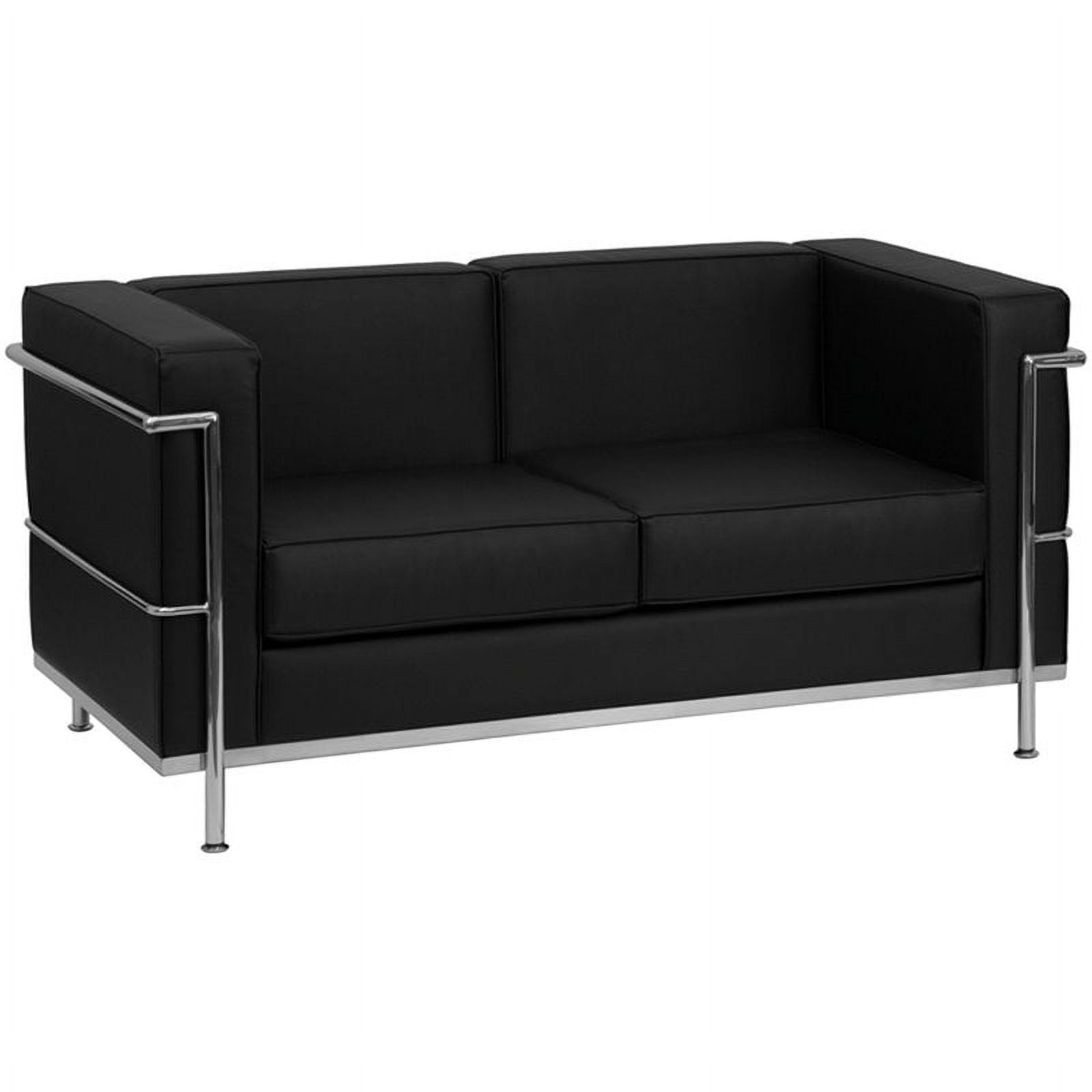 Flash Furniture Hercules Regal Series Reception Set in Black - image 3 of 5