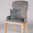 thumbnail image 3 of Everything Comfy Zebra Print Decorative Throw Pillow, 16x16 Inch, White/Black,, 3 of 4